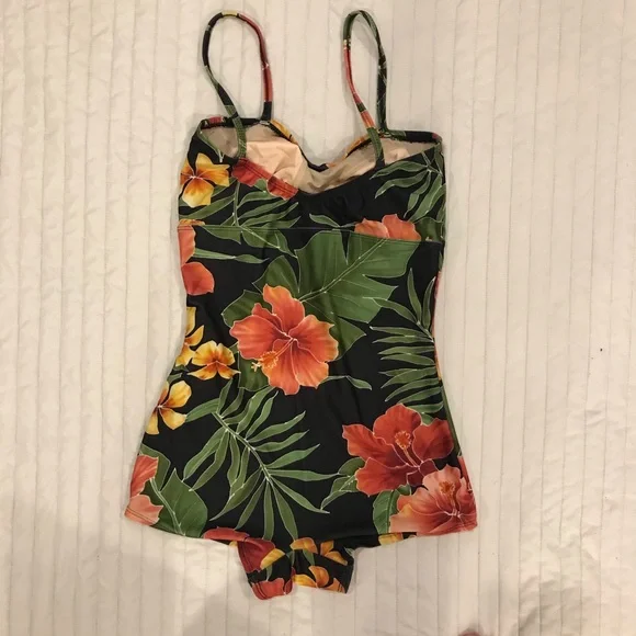 Popina multicolor pin-up one piece swimsuit. Size S. EUC - Picture 10 of 13